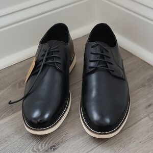 Vostey Milan Men's Black Oxford Lace Up Dress Shoes Size 10.5 NIB